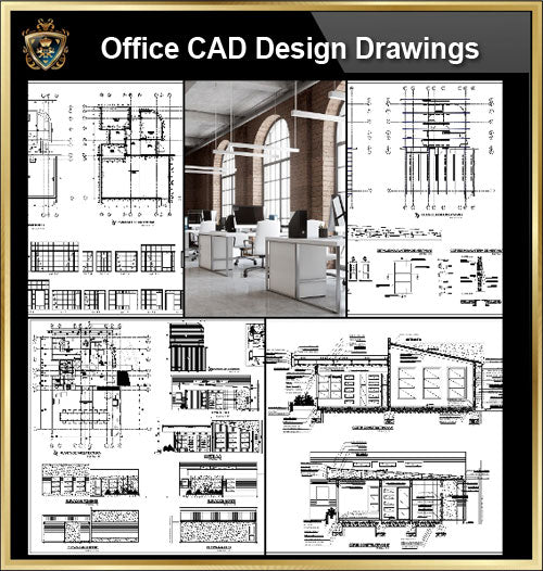 Autocad Business Example Office, Commercial building, mixed business | CAD Download – CAD Design ...