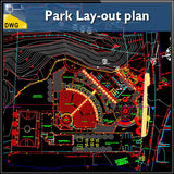 Park Lay-out plan drawing - CAD Design | Download CAD Drawings | AutoCAD Blocks | AutoCAD Symbols | CAD Drawings | Architecture Details│Landscape Details | See more about AutoCAD, Cad Drawing and Architecture Details
