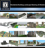 【Sketchup 3D Models】20 Types of Residential Building Landscape Sketchup 3D Models  V.1 - CAD Design | Download CAD Drawings | AutoCAD Blocks | AutoCAD Symbols | CAD Drawings | Architecture Details│Landscape Details | See more about AutoCAD, Cad Drawing and Architecture Details