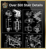 Over 500 Stair Details-Components of Stair,Architecture Stair Design - CAD Design | Download CAD Drawings | AutoCAD Blocks | AutoCAD Symbols | CAD Drawings | Architecture Details│Landscape Details | See more about AutoCAD, Cad Drawing and Architecture Details