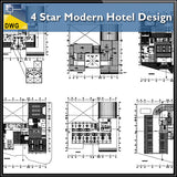 4 Star Modern Hotel Design - CAD Design | Download CAD Drawings | AutoCAD Blocks | AutoCAD Symbols | CAD Drawings | Architecture Details│Landscape Details | See more about AutoCAD, Cad Drawing and Architecture Details