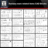 ★【Sanitary ware related items Autocad Blocks Collections】All kinds of Sanitary ware CAD Blocks - CAD Design | Download CAD Drawings | AutoCAD Blocks | AutoCAD Symbols | CAD Drawings | Architecture Details│Landscape Details | See more about AutoCAD, Cad Drawing and Architecture Details