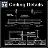 Free Ceiling Details 2 - CAD Design | Download CAD Drawings | AutoCAD Blocks | AutoCAD Symbols | CAD Drawings | Architecture Details│Landscape Details | See more about AutoCAD, Cad Drawing and Architecture Details
