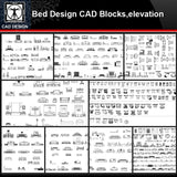 ★【Bed Design Autocad Blocks,elevation Collections】All kinds of Bed CAD Blocks - CAD Design | Download CAD Drawings | AutoCAD Blocks | AutoCAD Symbols | CAD Drawings | Architecture Details│Landscape Details | See more about AutoCAD, Cad Drawing and Architecture Details