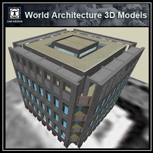 Sketchup 3D Architecture models- Exeter Library (Louis Kahn ) - CAD Design | Download CAD Drawings | AutoCAD Blocks | AutoCAD Symbols | CAD Drawings | Architecture Details│Landscape Details | See more about AutoCAD, Cad Drawing and Architecture Details