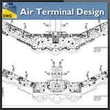 Air Terminal Design - CAD Design | Download CAD Drawings | AutoCAD Blocks | AutoCAD Symbols | CAD Drawings | Architecture Details│Landscape Details | See more about AutoCAD, Cad Drawing and Architecture Details
