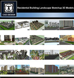 【Sketchup 3D Models】20 Types of Residential Building Landscape Sketchup 3D Models  V.3 - CAD Design | Download CAD Drawings | AutoCAD Blocks | AutoCAD Symbols | CAD Drawings | Architecture Details│Landscape Details | See more about AutoCAD, Cad Drawing and Architecture Details