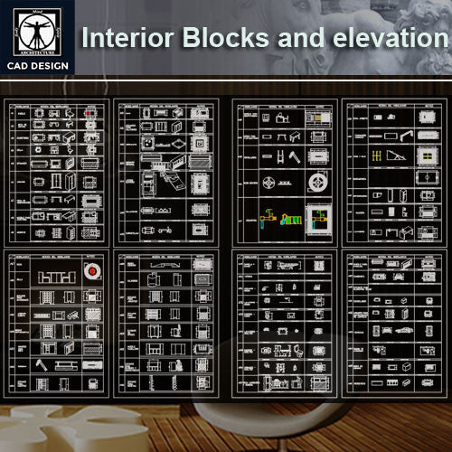 All Interior Design Blocks and elevation - CAD Design | Download CAD Drawings | AutoCAD Blocks | AutoCAD Symbols | CAD Drawings | Architecture Details│Landscape Details | See more about AutoCAD, Cad Drawing and Architecture Details