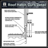 Free CAD Details-Roof Hatch Curb Detail - CAD Design | Download CAD Drawings | AutoCAD Blocks | AutoCAD Symbols | CAD Drawings | Architecture Details│Landscape Details | See more about AutoCAD, Cad Drawing and Architecture Details