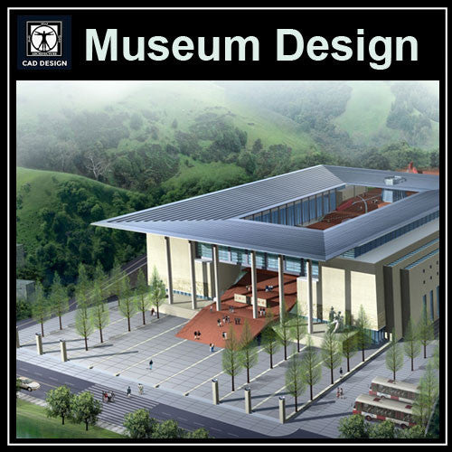 Museum Design Cad Drawings 3 - CAD Design | Download CAD Drawings | AutoCAD Blocks | AutoCAD Symbols | CAD Drawings | Architecture Details│Landscape Details | See more about AutoCAD, Cad Drawing and Architecture Details