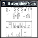 Barber Shop  Plans - CAD Design | Download CAD Drawings | AutoCAD Blocks | AutoCAD Symbols | CAD Drawings | Architecture Details│Landscape Details | See more about AutoCAD, Cad Drawing and Architecture Details