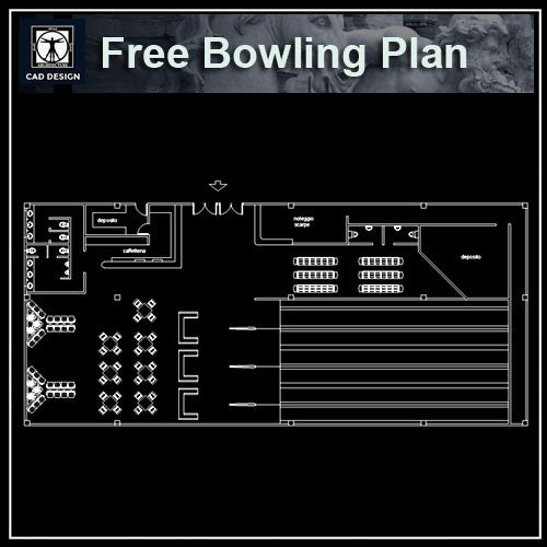 Free Bowling plan - CAD Design | Download CAD Drawings | AutoCAD Blocks | AutoCAD Symbols | CAD Drawings | Architecture Details│Landscape Details | See more about AutoCAD, Cad Drawing and Architecture Details