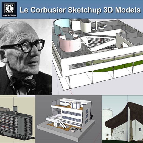 ●Le Corbusier Architecture Sketchup 3D Models