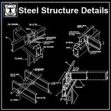 Free Steel Structure Details 3 - CAD Design | Download CAD Drawings | AutoCAD Blocks | AutoCAD Symbols | CAD Drawings | Architecture Details│Landscape Details | See more about AutoCAD, Cad Drawing and Architecture Details