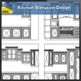 Kitchen Elevation Design - CAD Design | Download CAD Drawings | AutoCAD Blocks | AutoCAD Symbols | CAD Drawings | Architecture Details│Landscape Details | See more about AutoCAD, Cad Drawing and Architecture Details