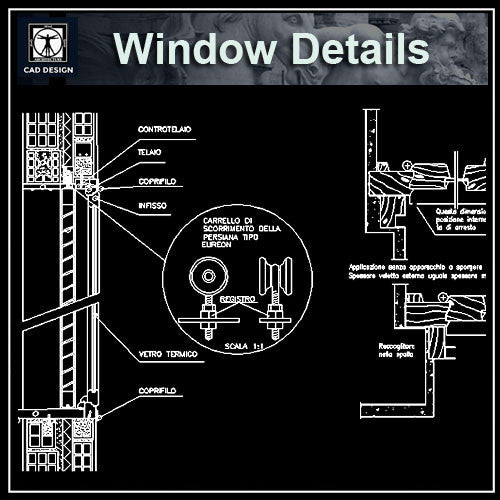 Free Window Details - CAD Design | Download CAD Drawings | AutoCAD Blocks | AutoCAD Symbols | CAD Drawings | Architecture Details│Landscape Details | See more about AutoCAD, Cad Drawing and Architecture Details