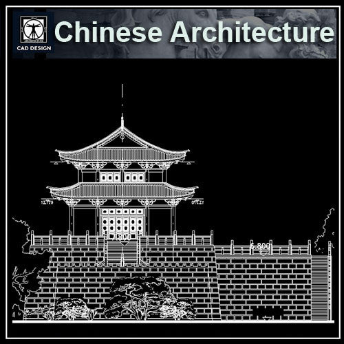 Chinese Architectural Drawings 1 - CAD Design | Download CAD Drawings | AutoCAD Blocks | AutoCAD Symbols | CAD Drawings | Architecture Details│Landscape Details | See more about AutoCAD, Cad Drawing and Architecture Details