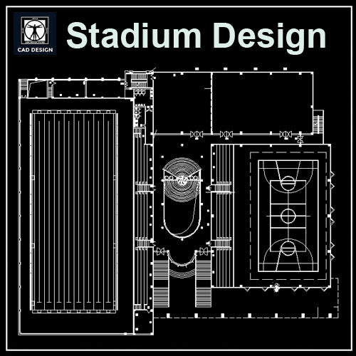 Stadium Cad Drawings 5 - CAD Design | Download CAD Drawings | AutoCAD Blocks | AutoCAD Symbols | CAD Drawings | Architecture Details│Landscape Details | See more about AutoCAD, Cad Drawing and Architecture Details