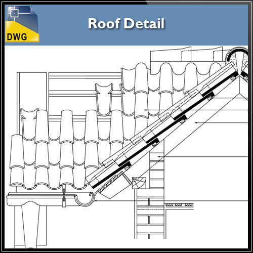 Free Roof Details - CAD Design | Download CAD Drawings | AutoCAD Blocks | AutoCAD Symbols | CAD Drawings | Architecture Details│Landscape Details | See more about AutoCAD, Cad Drawing and Architecture Details