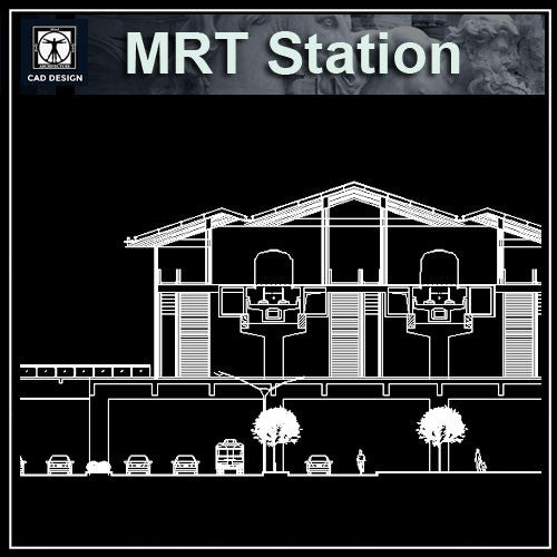 MRT Station Cad Drawings 2 - CAD Design | Download CAD Drawings | AutoCAD Blocks | AutoCAD Symbols | CAD Drawings | Architecture Details│Landscape Details | See more about AutoCAD, Cad Drawing and Architecture Details