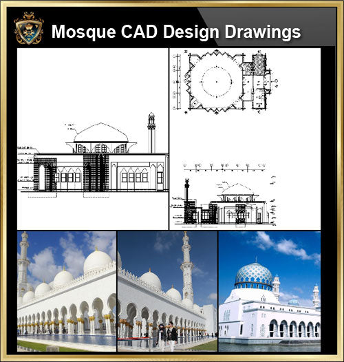 ★【Mosque CAD Drawings,Details V.1】@CAD Design drawings - CAD Design | Download CAD Drawings | AutoCAD Blocks | AutoCAD Symbols | CAD Drawings | Architecture Details│Landscape Details | See more about AutoCAD, Cad Drawing and Architecture Details