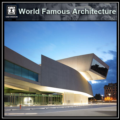 MAXXI Museum -Zaha Hadid - CAD Design | Download CAD Drawings | AutoCAD Blocks | AutoCAD Symbols | CAD Drawings | Architecture Details│Landscape Details | See more about AutoCAD, Cad Drawing and Architecture Details