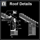 Free Roof Details 2 - CAD Design | Download CAD Drawings | AutoCAD Blocks | AutoCAD Symbols | CAD Drawings | Architecture Details│Landscape Details | See more about AutoCAD, Cad Drawing and Architecture Details