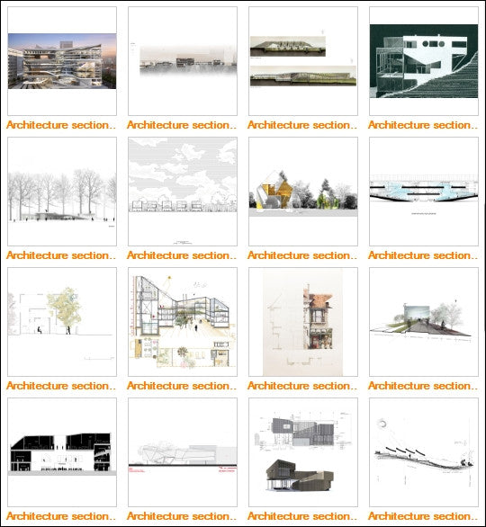Architectural sections and elevations Gallery V.3 - CAD Design | Download CAD Drawings | AutoCAD Blocks | AutoCAD Symbols | CAD Drawings | Architecture Details│Landscape Details | See more about AutoCAD, Cad Drawing and Architecture Details