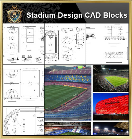 ★【Stadium CAD Blocks Bundle-Stadium,Gymnasium, track and field, playground, sports hall】@basketball court, tennis court, badminton court, long jump, high jump ,CAD Blocks,Autocad Blocks,Drawings,CAD Details - CAD Design | Download CAD Drawings | AutoCAD Blocks | AutoCAD Symbols | CAD Drawings | Architecture Details│Landscape Details | See more about AutoCAD, Cad Drawing and Architecture Details