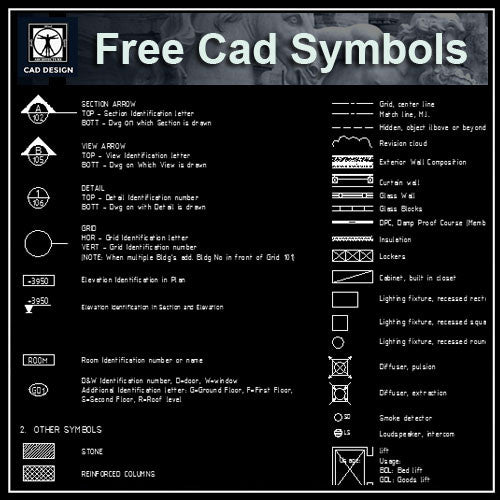 Free Interior Design Symbols 2 - CAD Design | Download CAD Drawings | AutoCAD Blocks | AutoCAD Symbols | CAD Drawings | Architecture Details│Landscape Details | See more about AutoCAD, Cad Drawing and Architecture Details