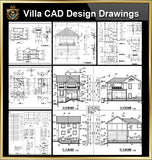 ★【Villa CAD Design,Details Project V.13】Chateau,Manor,Mansion,Villa@Autocad Blocks,Drawings,CAD Details,Elevation - CAD Design | Download CAD Drawings | AutoCAD Blocks | AutoCAD Symbols | CAD Drawings | Architecture Details│Landscape Details | See more about AutoCAD, Cad Drawing and Architecture Details