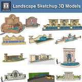 European Fountain & Waterfall Landscape-Sketchup 3D Models(Best Recommanded!!) - CAD Design | Download CAD Drawings | AutoCAD Blocks | AutoCAD Symbols | CAD Drawings | Architecture Details│Landscape Details | See more about AutoCAD, Cad Drawing and Architecture Details