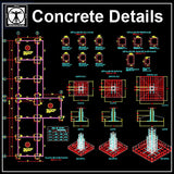 Concrete Details - CAD Design | Download CAD Drawings | AutoCAD Blocks | AutoCAD Symbols | CAD Drawings | Architecture Details│Landscape Details | See more about AutoCAD, Cad Drawing and Architecture Details