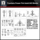 ★【Fountain,Flower Pot Autocad Blocks】All kinds of CAD blocks Bundle - CAD Design | Download CAD Drawings | AutoCAD Blocks | AutoCAD Symbols | CAD Drawings | Architecture Details│Landscape Details | See more about AutoCAD, Cad Drawing and Architecture Details