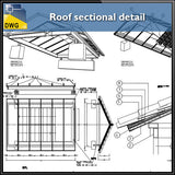 Roof sectional detail cad drawing - CAD Design | Download CAD Drawings | AutoCAD Blocks | AutoCAD Symbols | CAD Drawings | Architecture Details│Landscape Details | See more about AutoCAD, Cad Drawing and Architecture Details