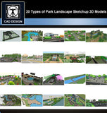 【Sketchup 3D Models】20 Types of Park Landscape Sketchup 3D Models  V.1 - CAD Design | Download CAD Drawings | AutoCAD Blocks | AutoCAD Symbols | CAD Drawings | Architecture Details│Landscape Details | See more about AutoCAD, Cad Drawing and Architecture Details