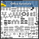 Office furniture - CAD Design | Download CAD Drawings | AutoCAD Blocks | AutoCAD Symbols | CAD Drawings | Architecture Details│Landscape Details | See more about AutoCAD, Cad Drawing and Architecture Details