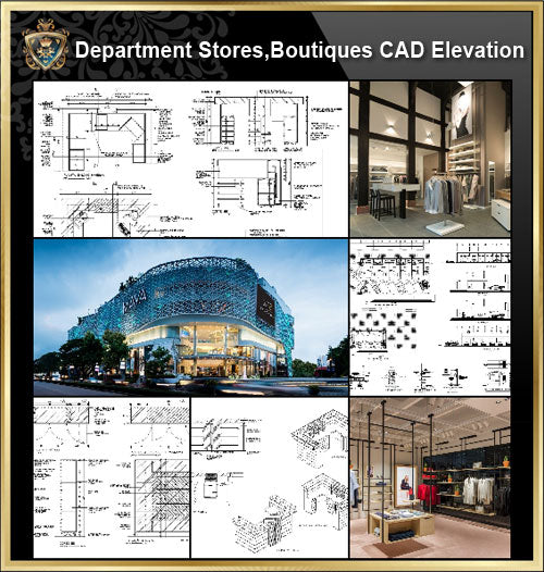 ★【Shopping Centers, Department Stores,Boutiques CAD Design Drawings V.3】@Boutiques, clothing stores, women's wear, men's wear, store design-Autocad Blocks,Drawings,CAD Details,Elevation - CAD Design | Download CAD Drawings | AutoCAD Blocks | AutoCAD Symbols | CAD Drawings | Architecture Details│Landscape Details | See more about AutoCAD, Cad Drawing and Architecture Details