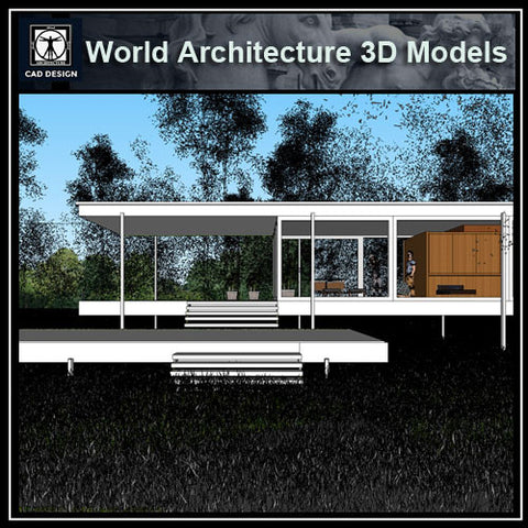 ●Ludwig Mies van der Rohe Architecture Sketchup 3D Models