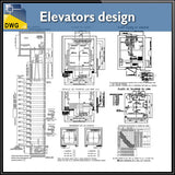 Detail drawing blocks of elevators design - CAD Design | Download CAD Drawings | AutoCAD Blocks | AutoCAD Symbols | CAD Drawings | Architecture Details│Landscape Details | See more about AutoCAD, Cad Drawing and Architecture Details