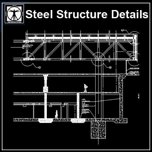 Steel Structure Details V5 - CAD Design | Download CAD Drawings | AutoCAD Blocks | AutoCAD Symbols | CAD Drawings | Architecture Details│Landscape Details | See more about AutoCAD, Cad Drawing and Architecture Details