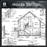 CAD Details Collection-House Section - CAD Design | Download CAD Drawings | AutoCAD Blocks | AutoCAD Symbols | CAD Drawings | Architecture Details│Landscape Details | See more about AutoCAD, Cad Drawing and Architecture Details
