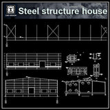 Steel Structure Building - CAD Design | Download CAD Drawings | AutoCAD Blocks | AutoCAD Symbols | CAD Drawings | Architecture Details│Landscape Details | See more about AutoCAD, Cad Drawing and Architecture Details