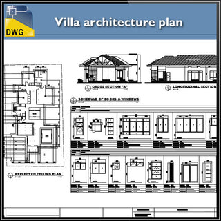 Villa Design CAD Drawings – CAD Design | Free CAD Blocks,Drawings,Details