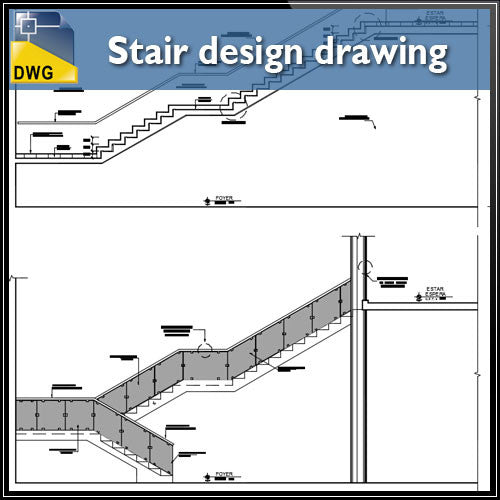 Free Detail drawing of stair design drawing - CAD Design | Download CAD Drawings | AutoCAD Blocks | AutoCAD Symbols | CAD Drawings | Architecture Details│Landscape Details | See more about AutoCAD, Cad Drawing and Architecture Details