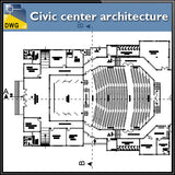 Civil center architecture projects detail - CAD Design | Download CAD Drawings | AutoCAD Blocks | AutoCAD Symbols | CAD Drawings | Architecture Details│Landscape Details | See more about AutoCAD, Cad Drawing and Architecture Details
