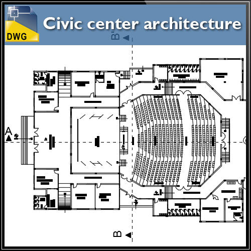 Civil center architecture projects detail - CAD Design | Download CAD Drawings | AutoCAD Blocks | AutoCAD Symbols | CAD Drawings | Architecture Details│Landscape Details | See more about AutoCAD, Cad Drawing and Architecture Details