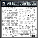 All Bathroom Blocks - CAD Design | Download CAD Drawings | AutoCAD Blocks | AutoCAD Symbols | CAD Drawings | Architecture Details│Landscape Details | See more about AutoCAD, Cad Drawing and Architecture Details