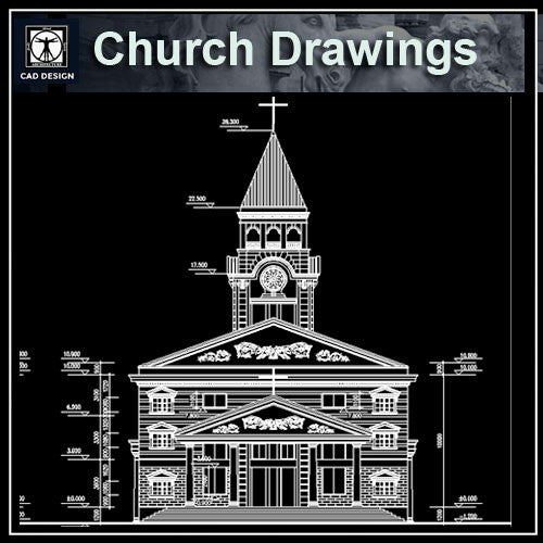 Cathedrals and Church  2 - CAD Design | Download CAD Drawings | AutoCAD Blocks | AutoCAD Symbols | CAD Drawings | Architecture Details│Landscape Details | See more about AutoCAD, Cad Drawing and Architecture Details