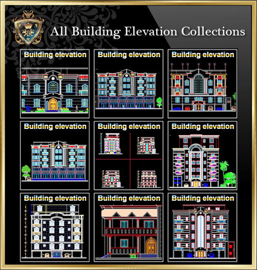 【All Building Elevation CAD Drawing Collections】(Best Collections!!) - CAD Design | Download CAD Drawings | AutoCAD Blocks | AutoCAD Symbols | CAD Drawings | Architecture Details│Landscape Details | See more about AutoCAD, Cad Drawing and Architecture Details